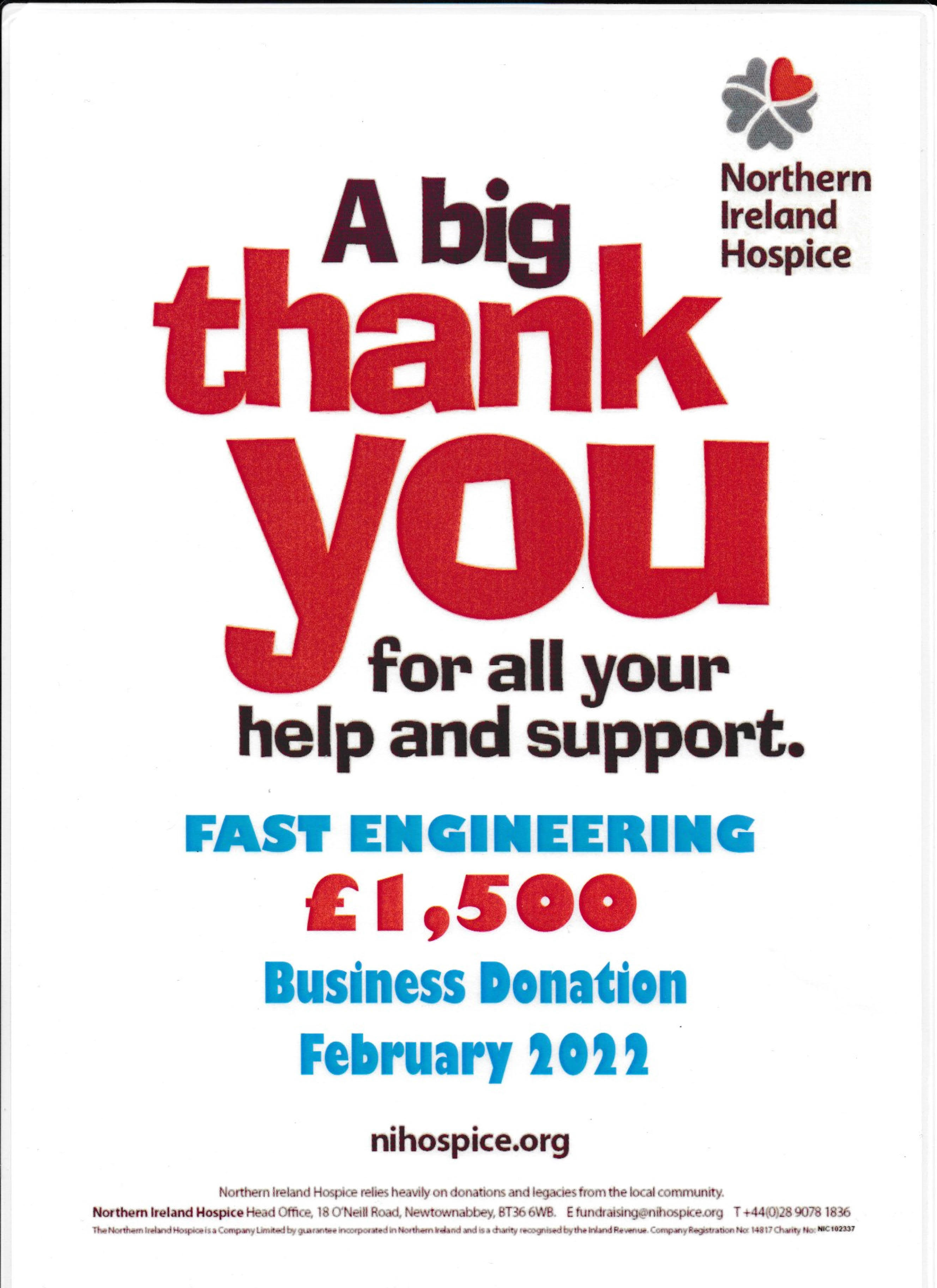 Thank You from NI Hospice 1